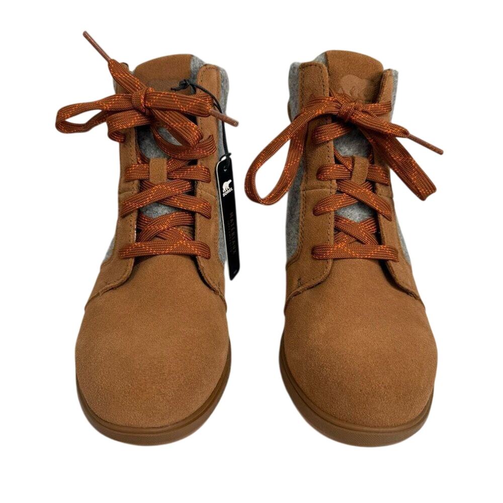 Sorel Evie Women’s Boots Size 7.5 Waterproof Wedge Suede NEW # box 19 - Picture 8 of 14